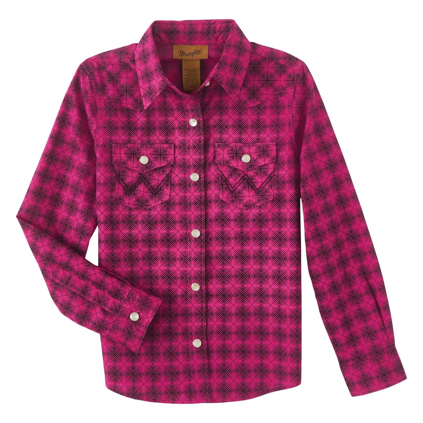 Girls Western Top - Magenta