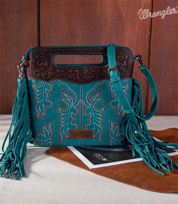 Wrangler Top Handle Embroidered Fringe Tote/Crossbody (Copy)