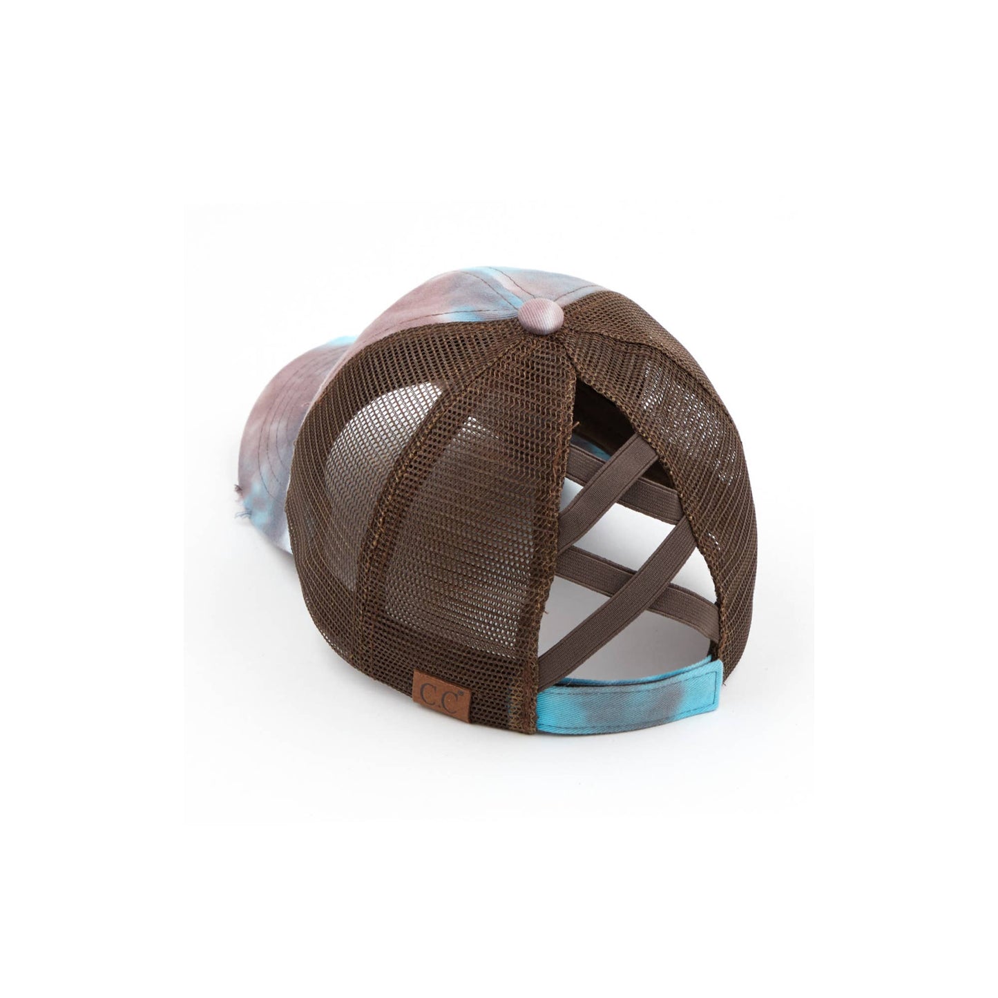 CC Tie-Dye Mesh Criss-Cross Pony Cap