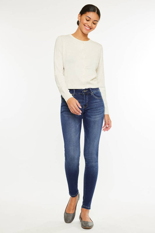 Kan can MID RISE SUPER SKINNY JEANS