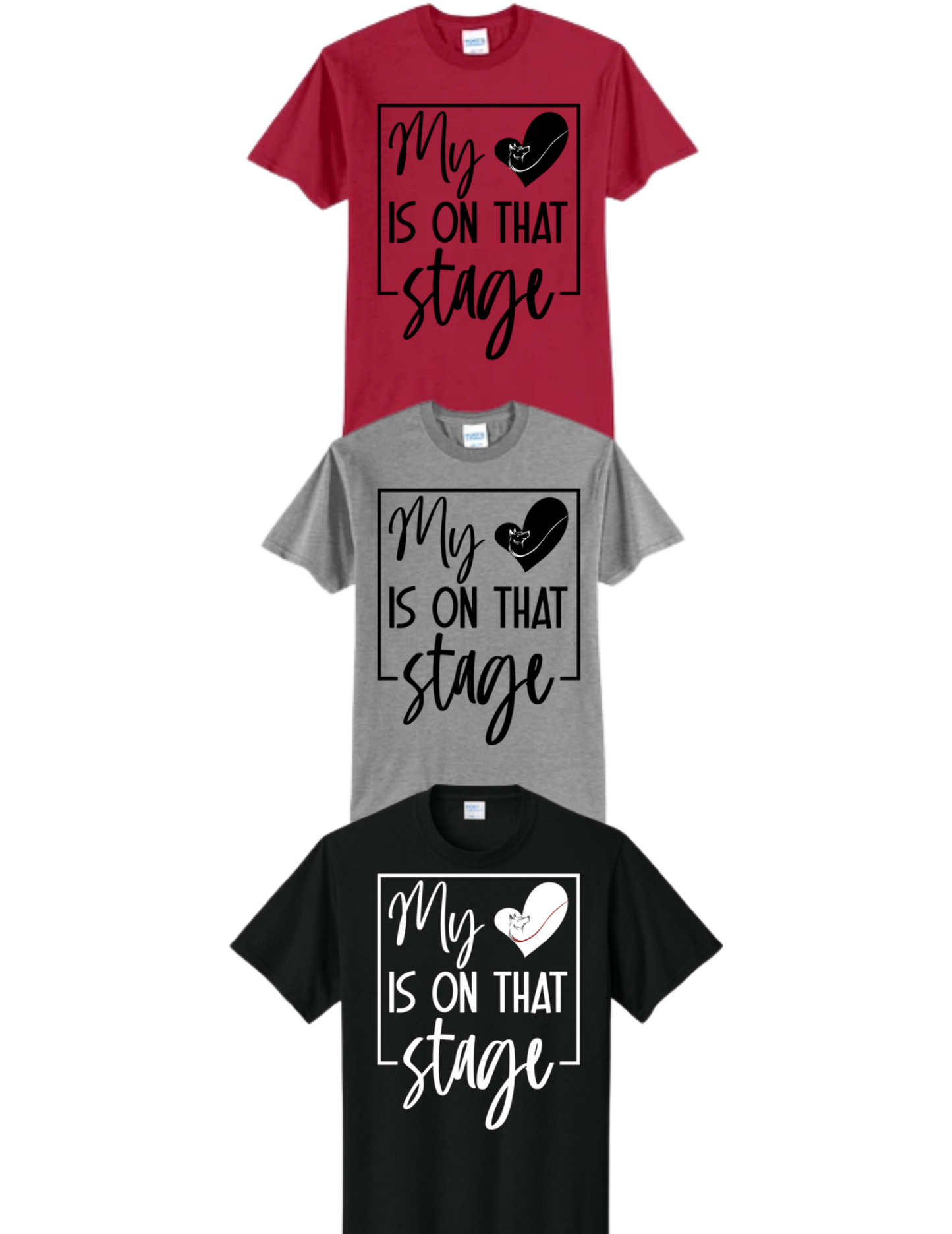 Cardinal Huskies My Heart is on the Stage