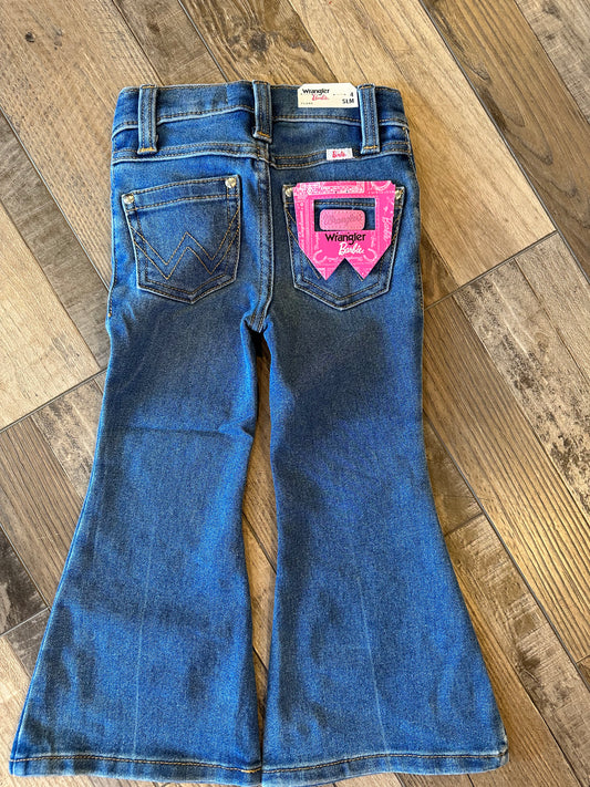 Girls Wrangler Barbie Edition Flares