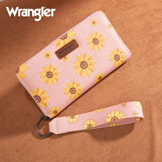 Wrangler Sunflower Print PU Leather Wallet