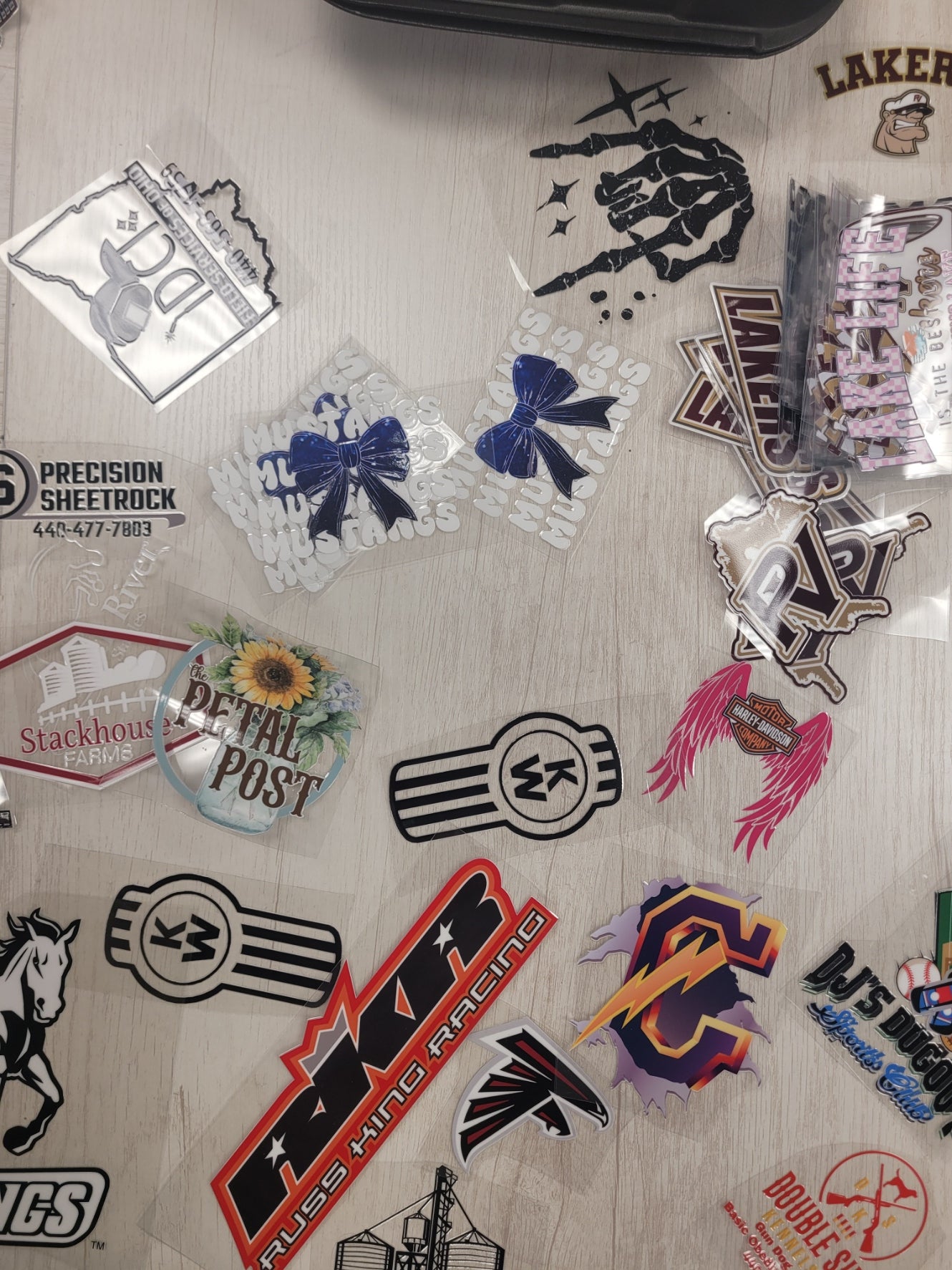 Customizable UV DTF stickers