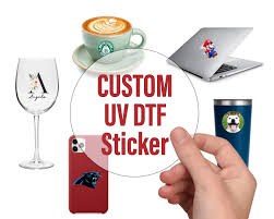 Customizable UV DTF stickers