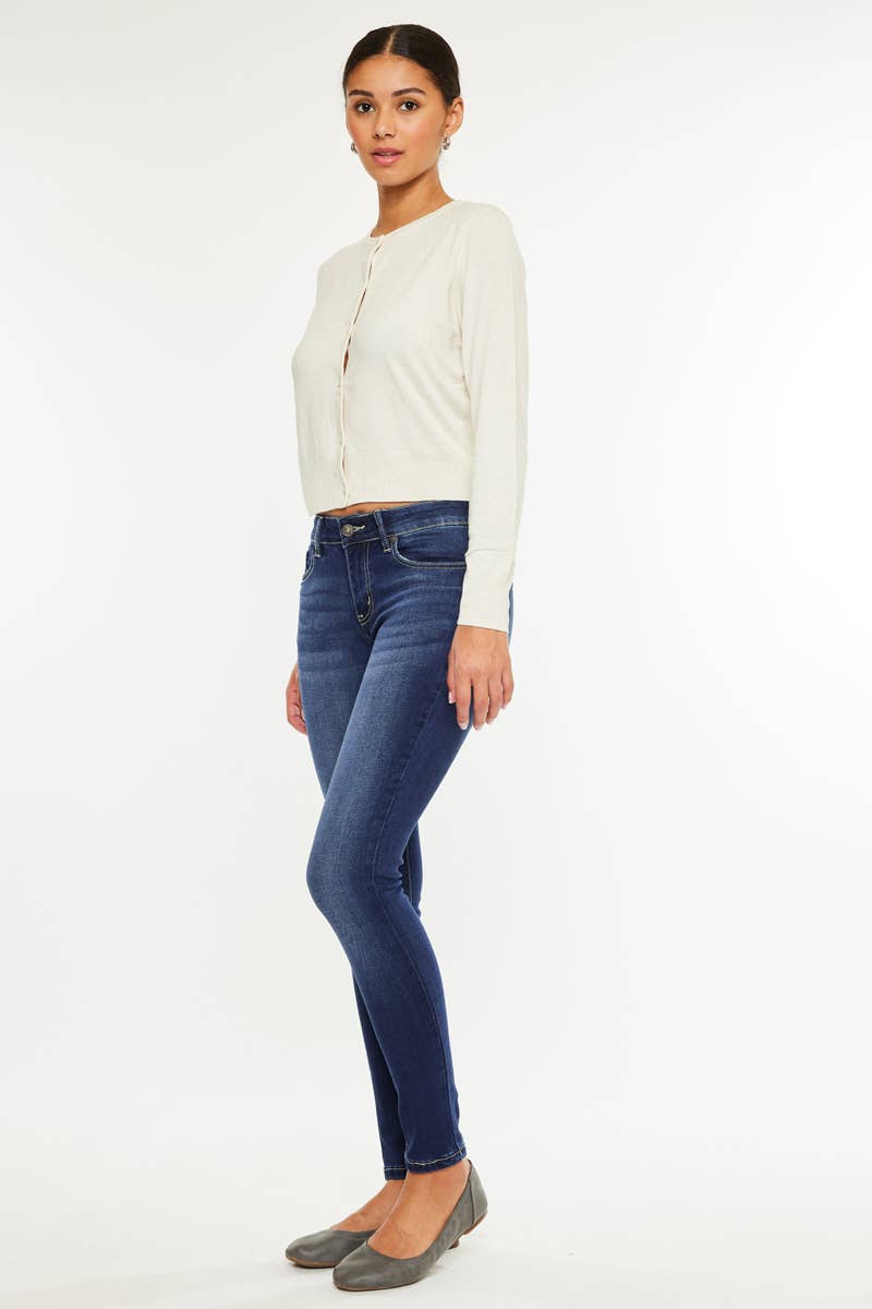 Kan can MID RISE SUPER SKINNY JEANS