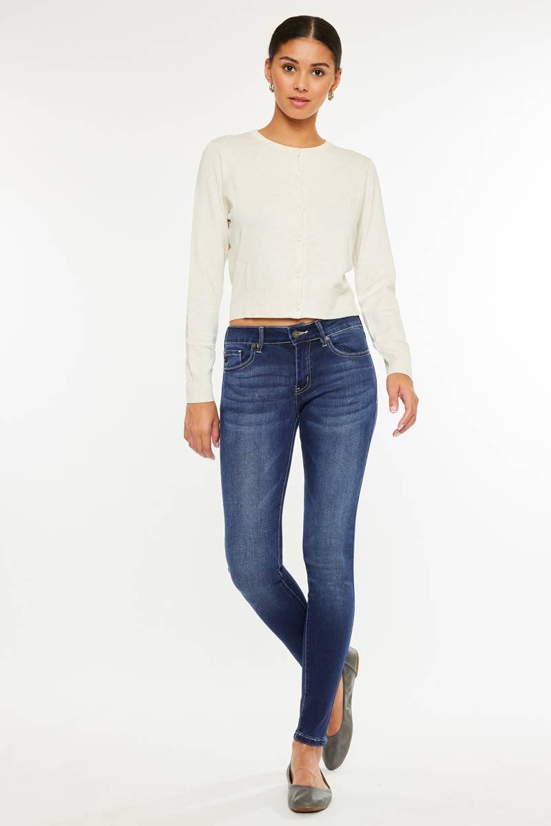 Kan can MID RISE SUPER SKINNY JEANS