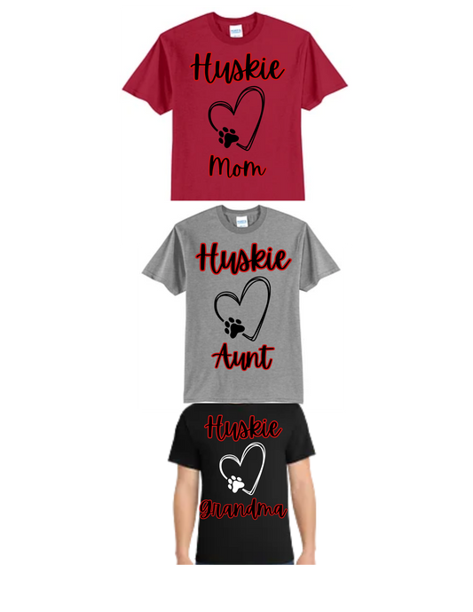 Cardinal Huskies Elementary PTO Mom Aunt Grandma Sister Design