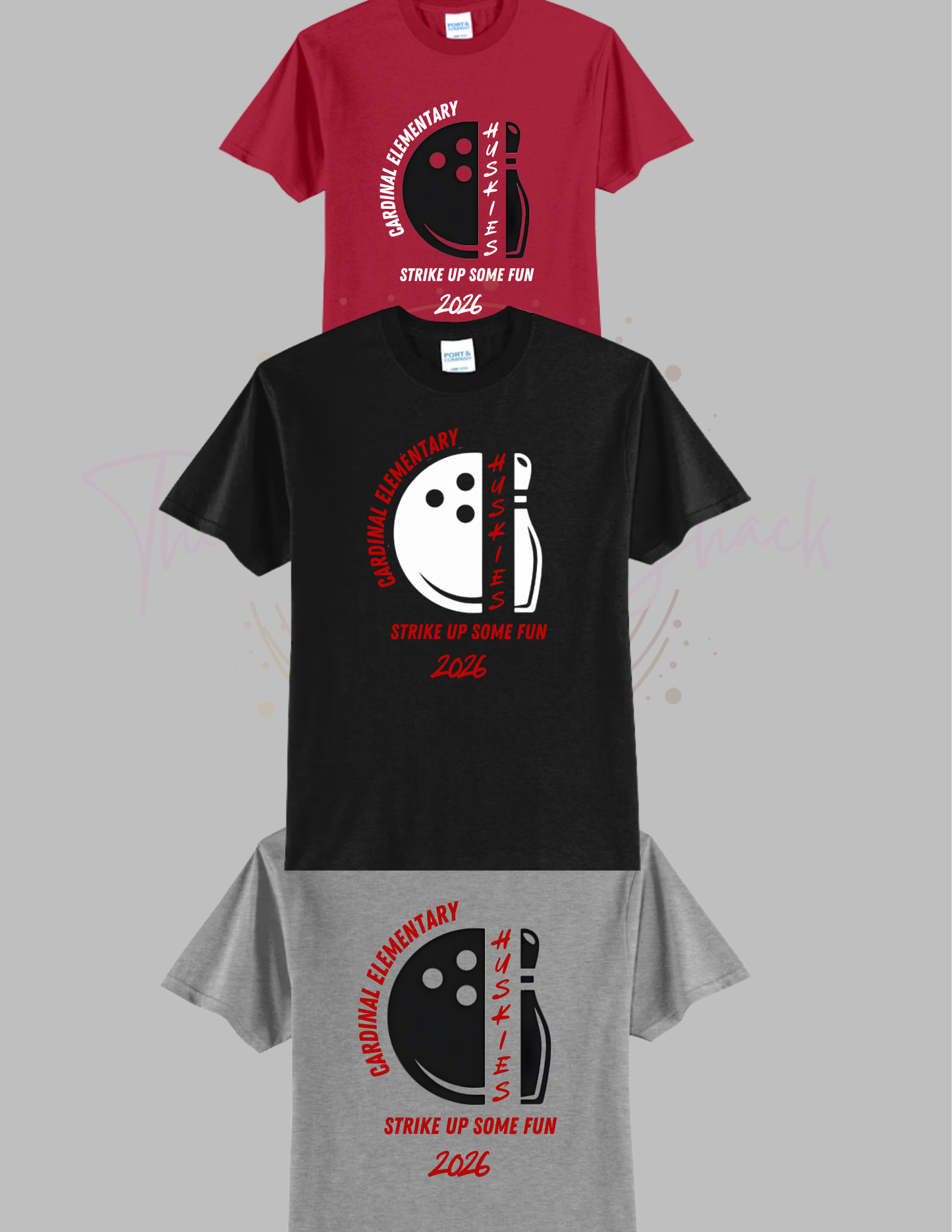 Cardinal Elementary Bowling shirts
