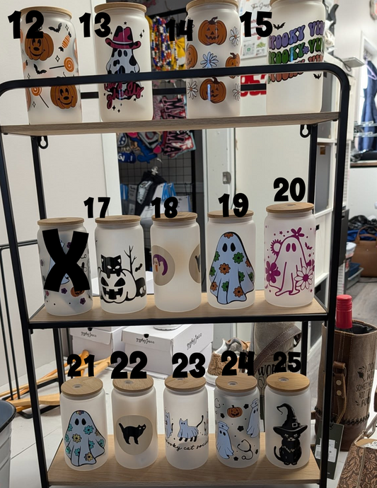 Custom glass cups
