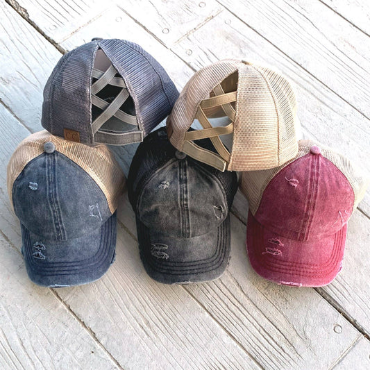 CC Multi Level Criss-Cross Pony Cap