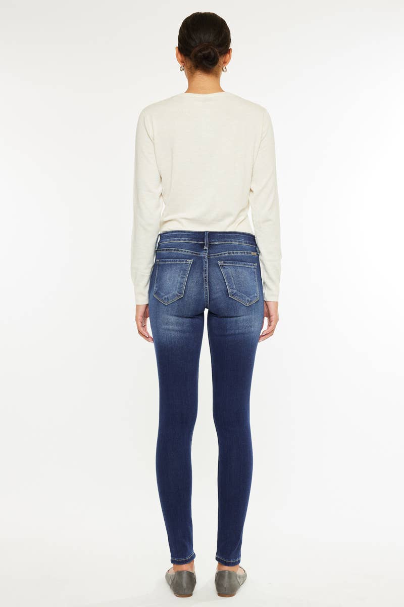 Kan can MID RISE SUPER SKINNY JEANS