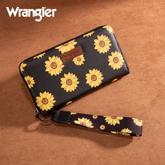 Wrangler Sunflower Print PU Leather Wallet