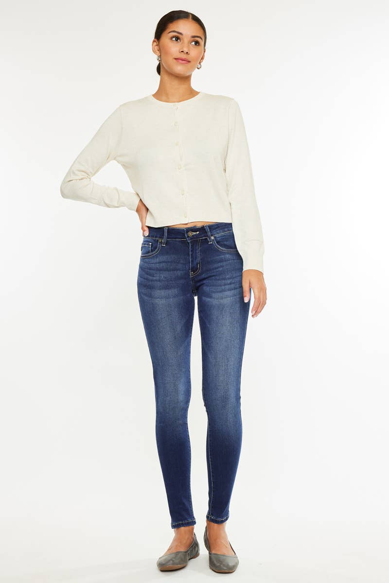 Kan can MID RISE SUPER SKINNY JEANS