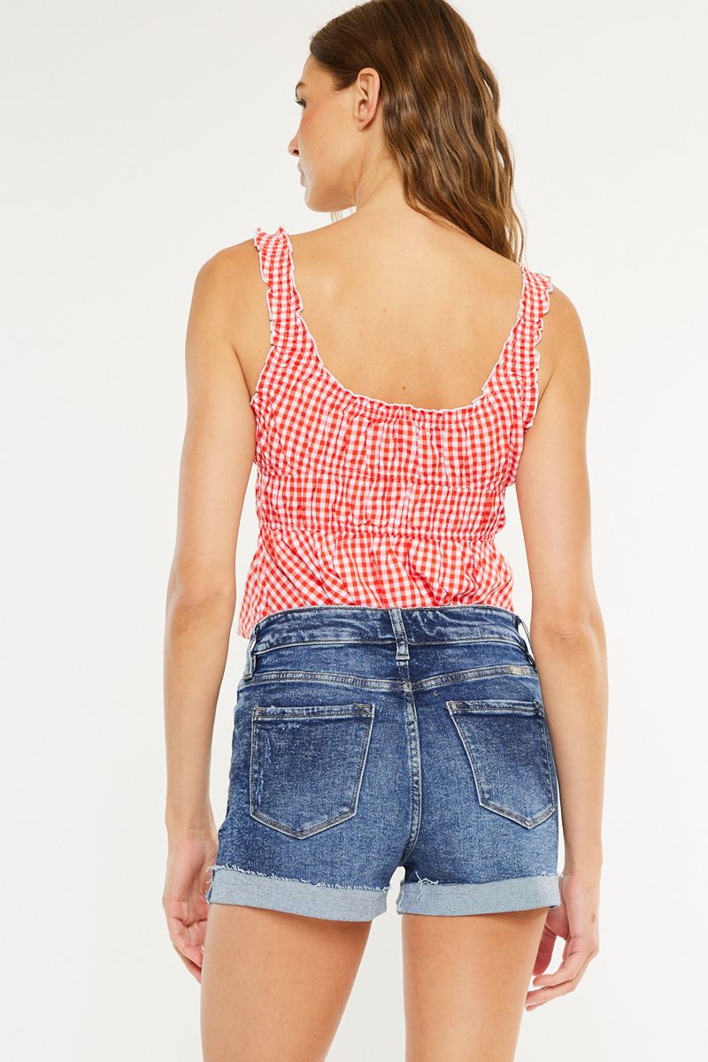Kan Can HIGH RISE DENIM SHORTS