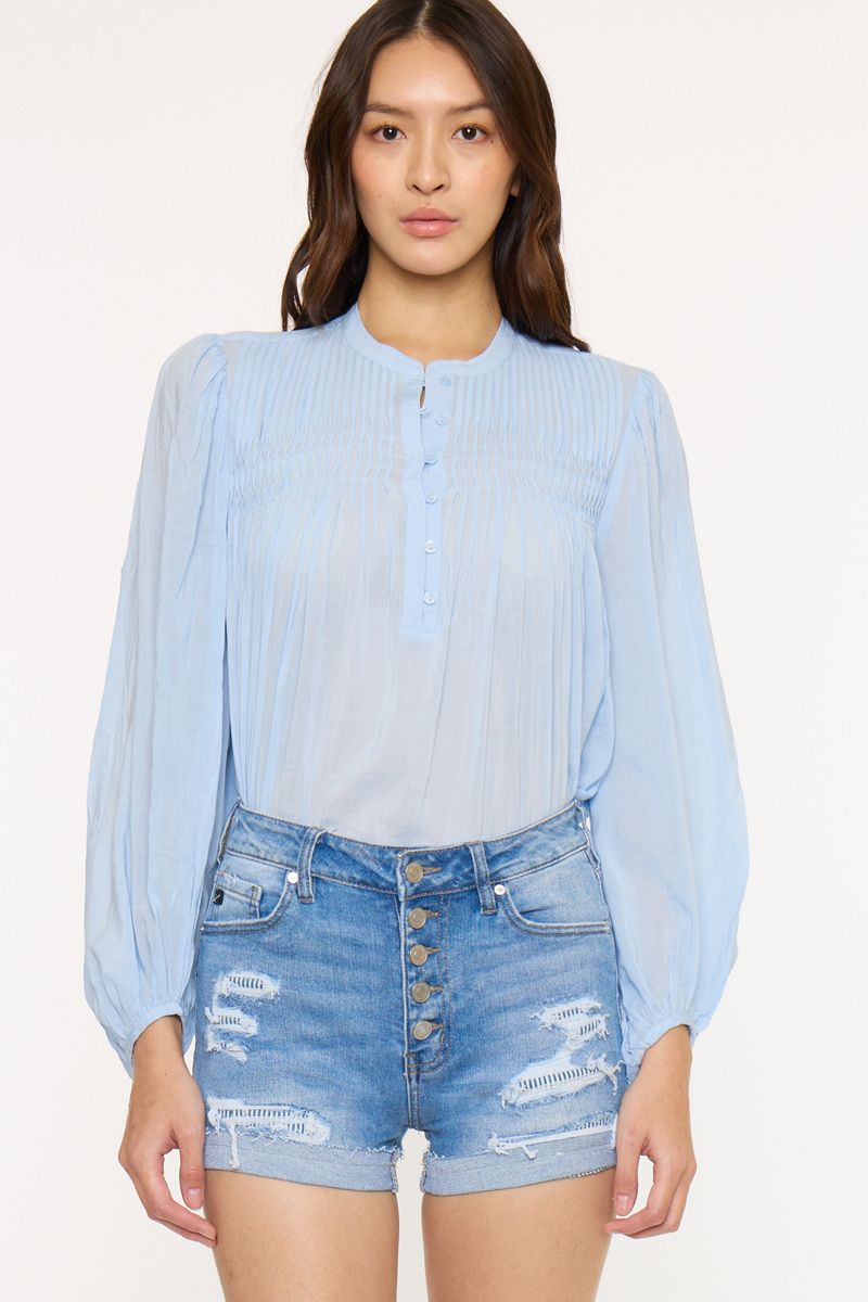 Kan Can HIGH RISE DENIM SHORTS