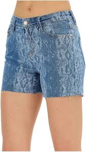 Judy blue snake print shorts