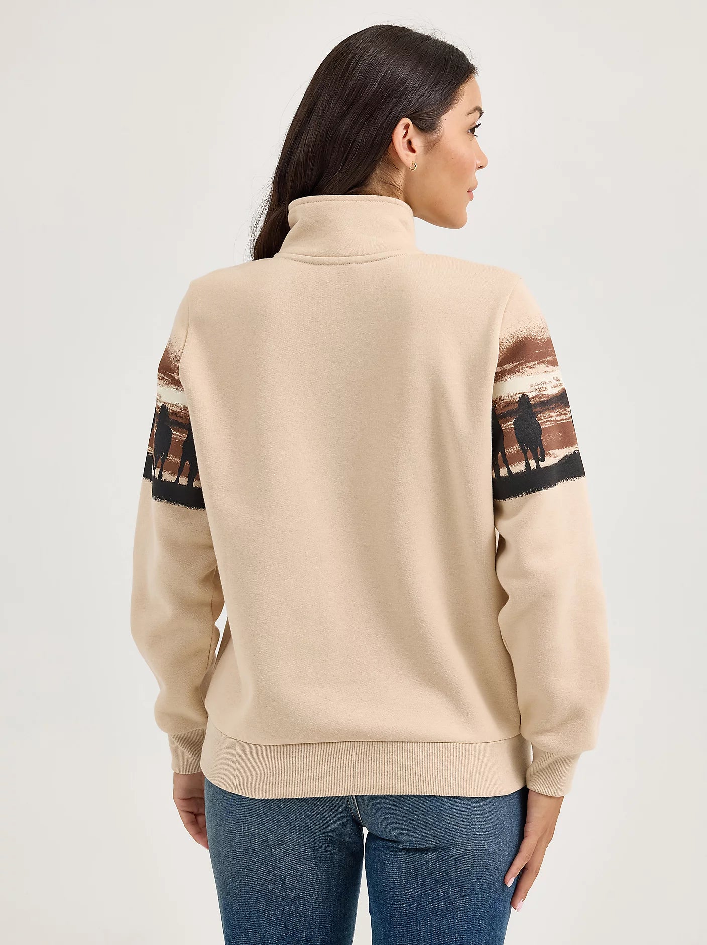 Women's Western Quarter Zip Sweatshirt