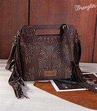 Wrangler Top Handle Embroidered Fringe Tote/Crossbody