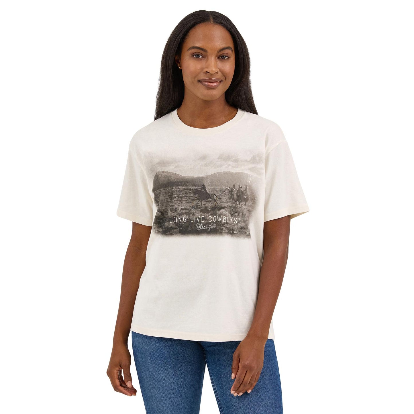 Wrangler Retro® Short Sleeve Graphic T-Shirt - Girlfriend Fit - Whisper White
