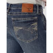 Wrangler 20X Men's No. 42 Vintage Midland Medium Wash Slim Fit Boot Cut Stretch Jean