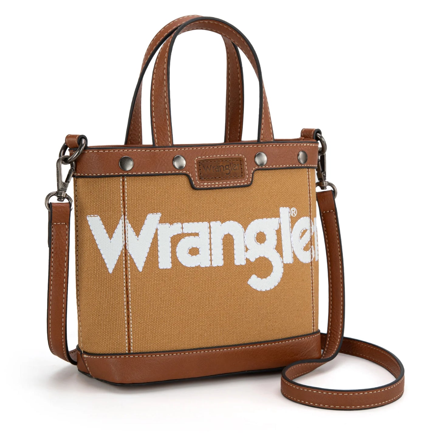 Wrangler Canvas Mini Top Handle Tote//Crossbod