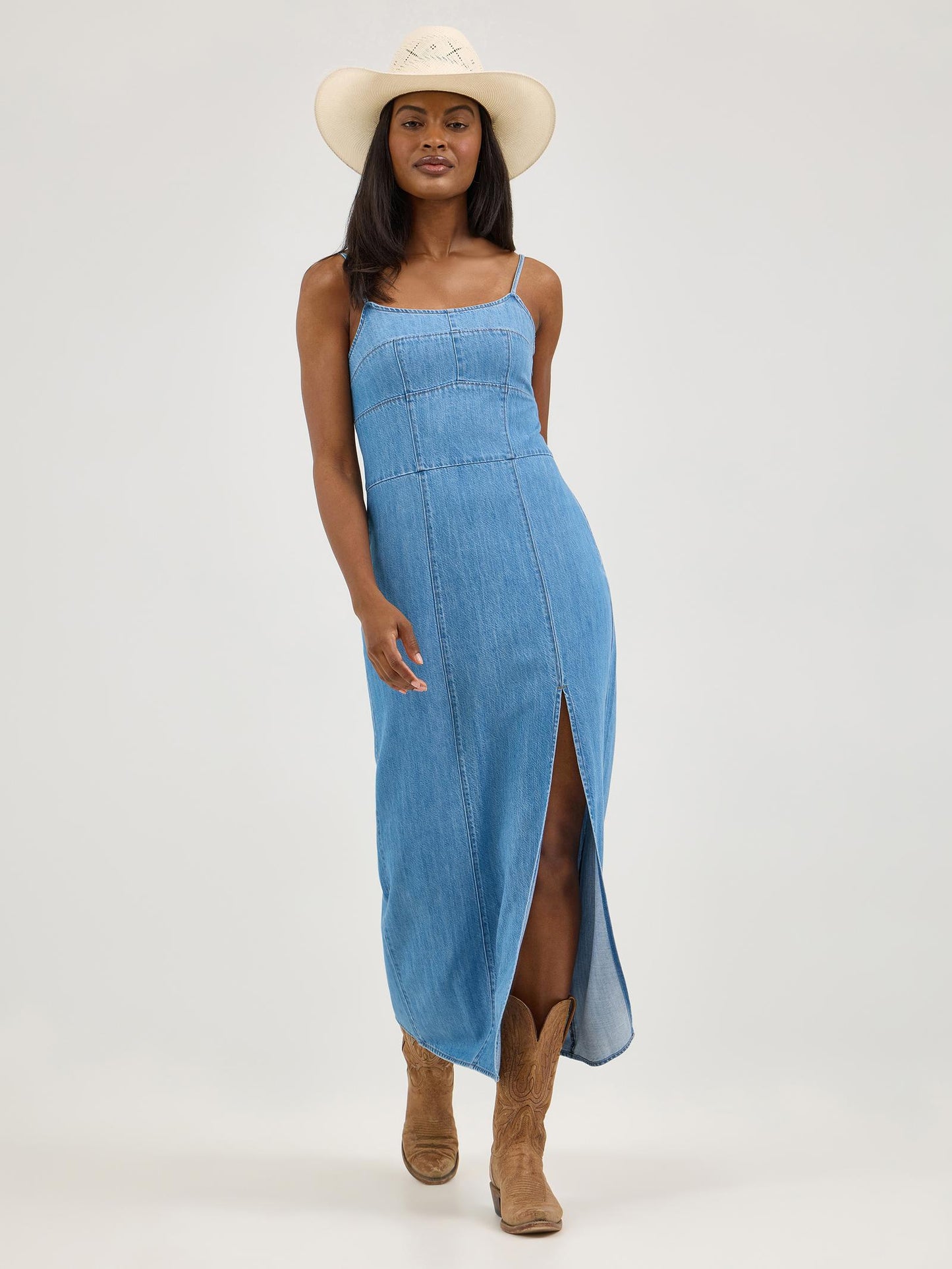Wrangler Retro® Punchy Maxi Denim Dress