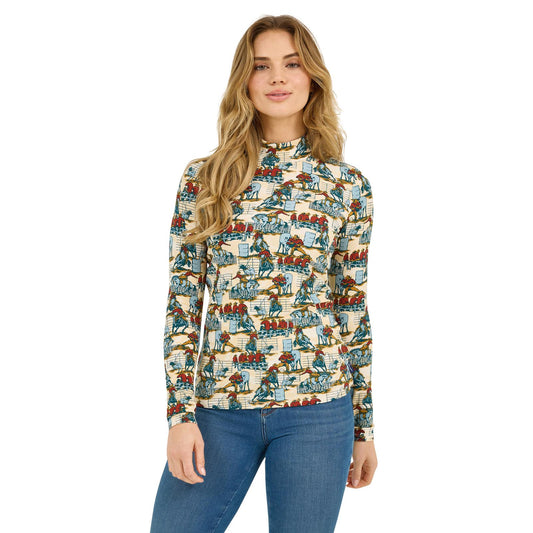 Wrangler Retro® Americana Mock Neck Knit - Blue